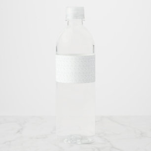 A completely white, featureless surface fills the water bottle label