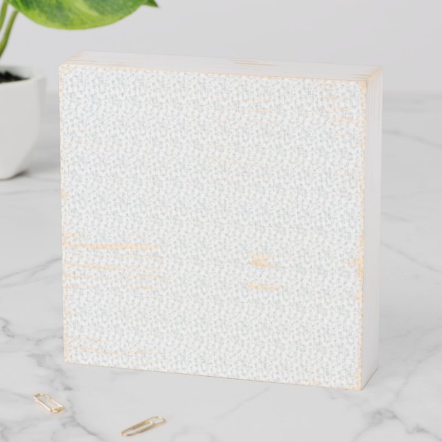 A completely white, featureless surface fills the  wooden box sign (In Situ Horizontal)