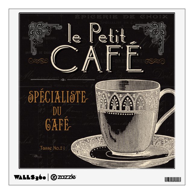 A Contemporary Cup of Coffee Wall Sticker (Front)