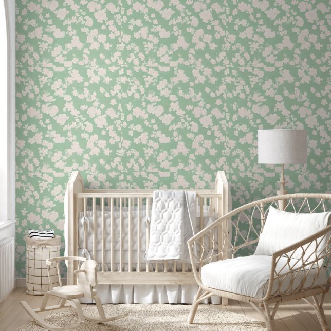 A contemporary flower design wallpaper  (Kids)