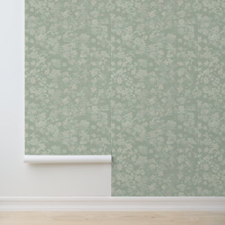 A contemporary green pastel  wallpaper