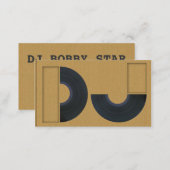 A cool carboard DJ business card (Front/Back)