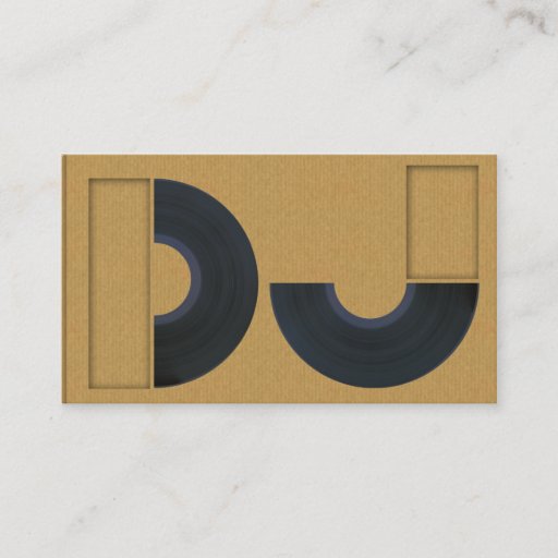 Customizable A cool carboard DJ business card