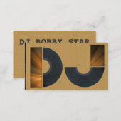 A cool carboard DJ business card (Front/Back)