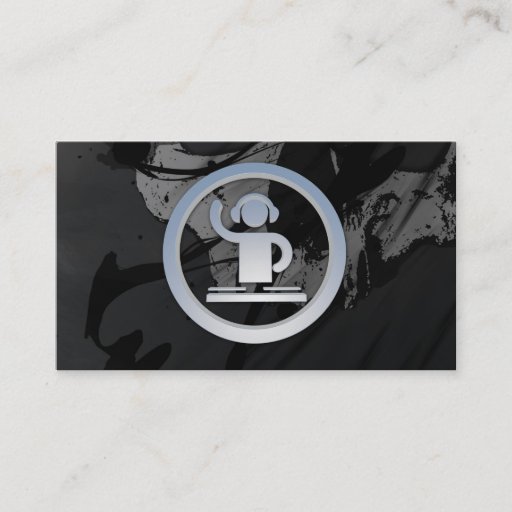 Customizable A cool cardboard DJ 3d icon business card