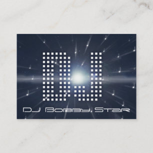 A cool DJ spacewarp business card