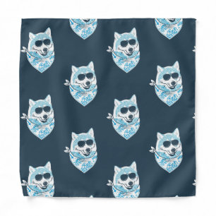 A cool fox wearing a bandana