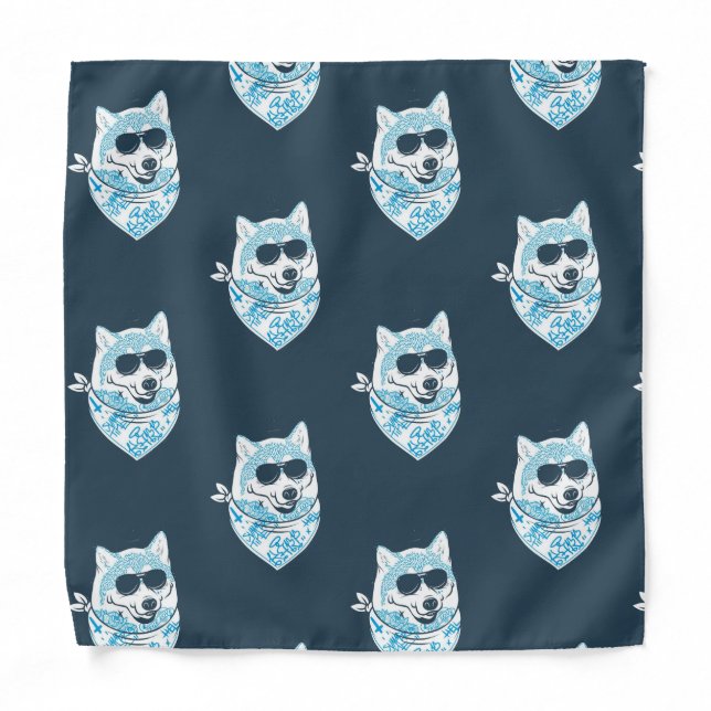 A cool fox wearing a bandana (Front)