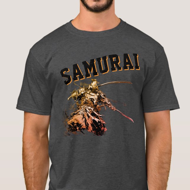A cool, nostalgic version of a Japanese samurai T-Shirt (Creator Uploaded)