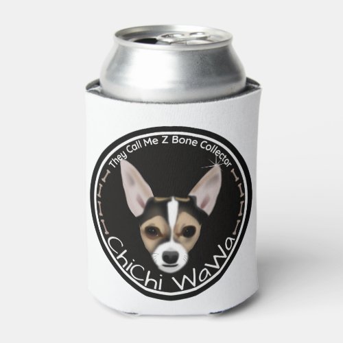 A Cool Original Chihuahua Black  Brown Graphic Can Cooler