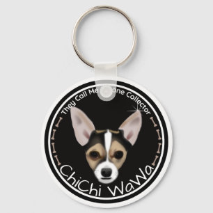 A Cool Original Chihuahua Black & Brown Graphic Keychain