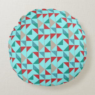 A Cool Retro Pattern Design Round Pillow