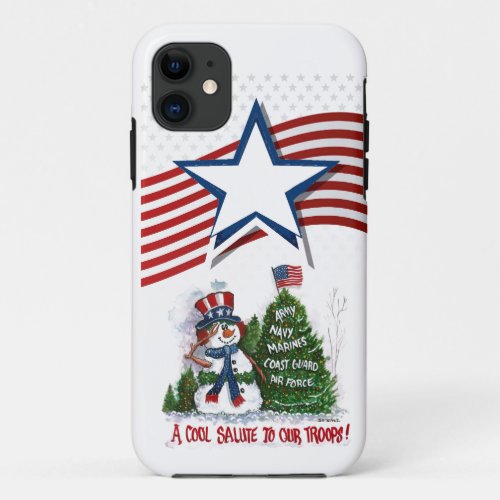 A Cool Salute To Our Troops iPhone 11 Case