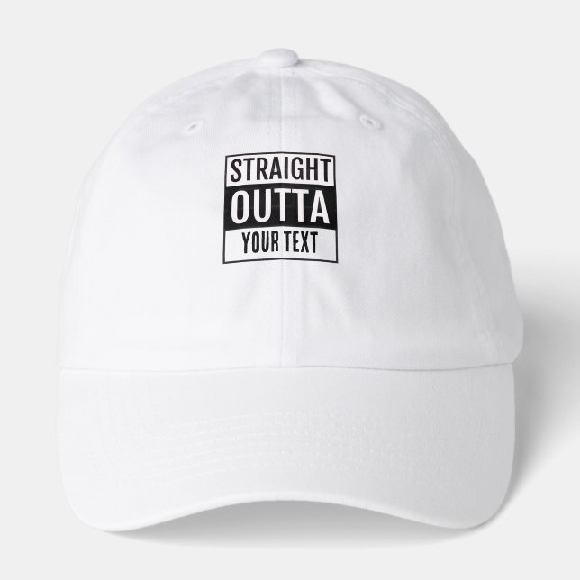 A cool straight outta  hat (Front)