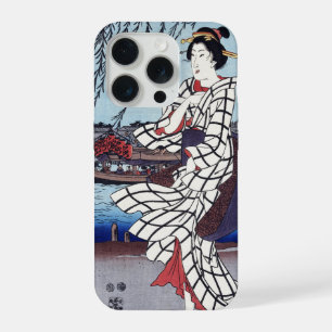 A Cool Summer Evening at Bridge, Utagawa Hiroshige iPhone 15 Pro Case