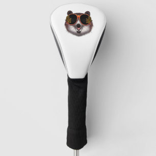 A Cool Tanuki With Ornate Sunglasses  Golf Head Cover