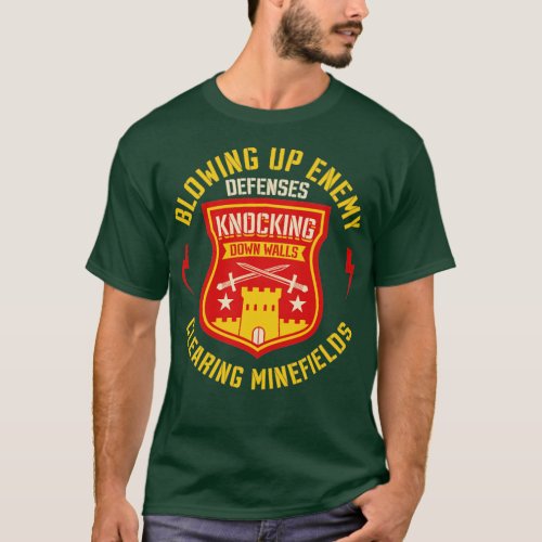 A Cool Veteran Military And Combat Engineer Gifts  T_Shirt