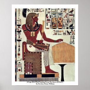 A Copy Of A Wall Painting From The Grave Of Seti Poster