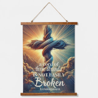"A cord of three strands" Ecclesiastes 4:12 Hanging Tapestry