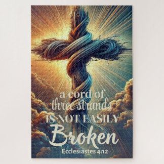 "A cord of three strands" Ecclesiastes 4:12 Jigsaw Puzzle