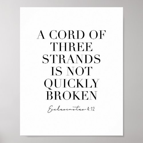 A Cord of Three Strands Is Not Quickly Broken Poster