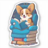 Book Read Sticker by corgiyolk for iOS & Android