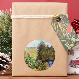 A Corner of the Garden at Montgeron Classic Round Sticker