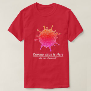 a Corona virus(COVID-19) design. T-Shirt