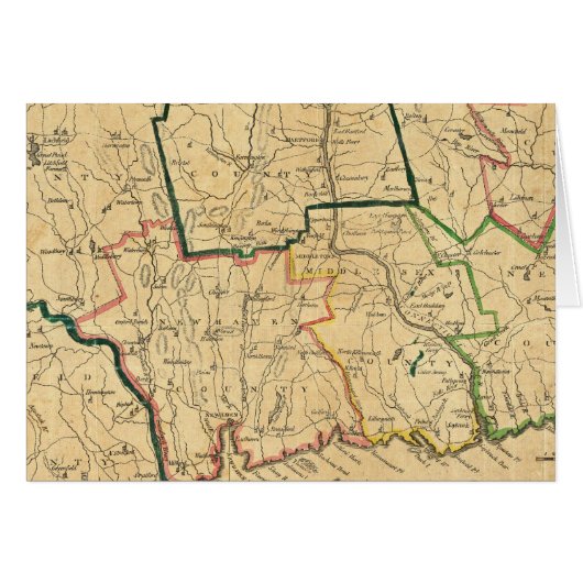 A Correct Map of Connecticut Cards (Front Horizontal)