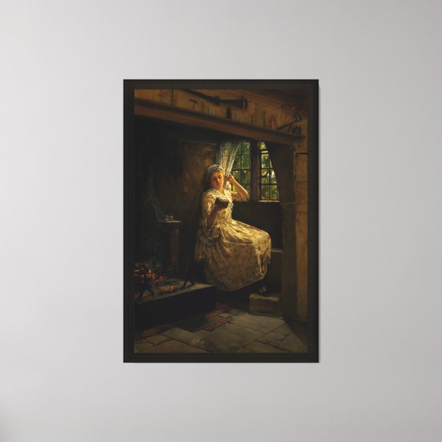 A Cosey Corner by Frank Millet Canvas Print (Front)