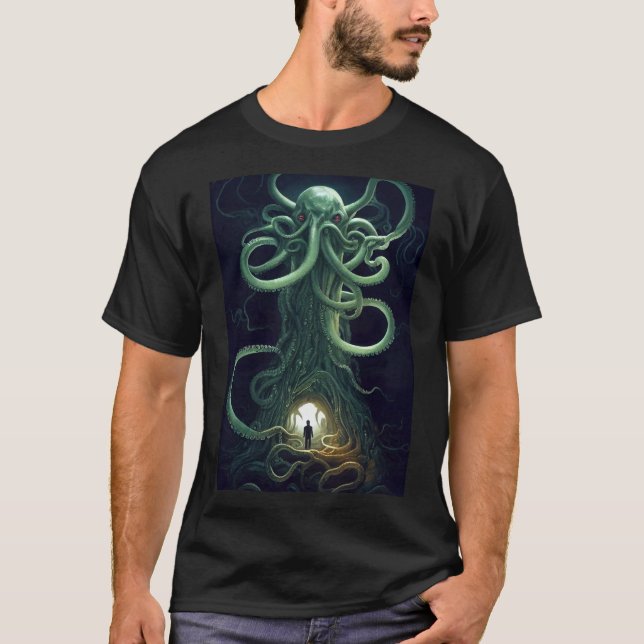 A Cosmic Horror Portal Cthulhu T-Shirt (Front)