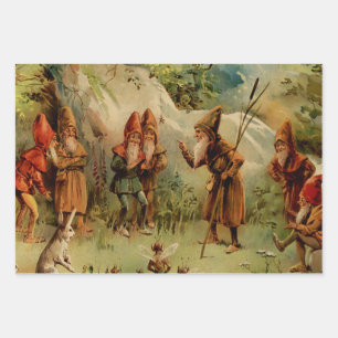 “A Council of Gnomes” by E S Hardy Wrapping Paper Sheets