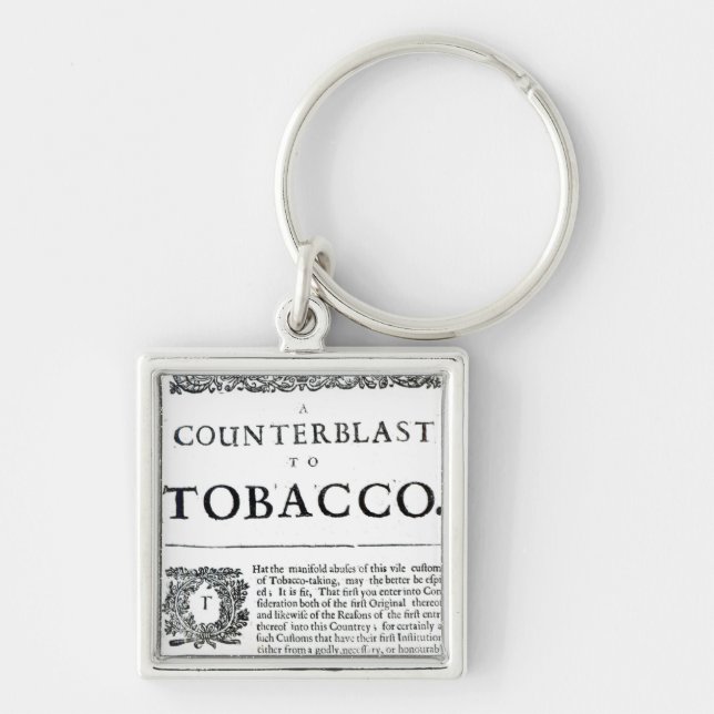 A Counterblast to Tobacco Keychain (Front)
