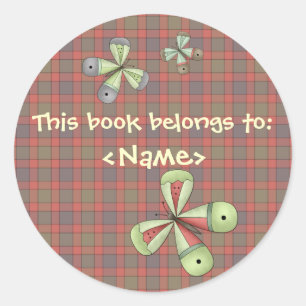 A Country Garden Butterfly Book Sticker