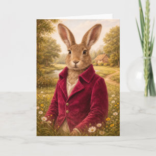 A Country Hare Wishes Card