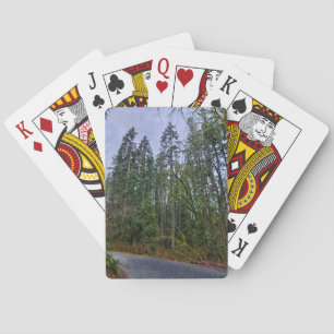 A Country Road's Edge Playing Cards