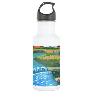 A Country Stream Stainless Steel Water Bottle