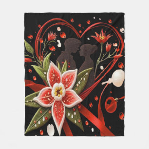 A couple dancing fleece blanket