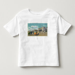 A Couple in a Boardwalk Rolling Chair Scene Toddler T-shirt