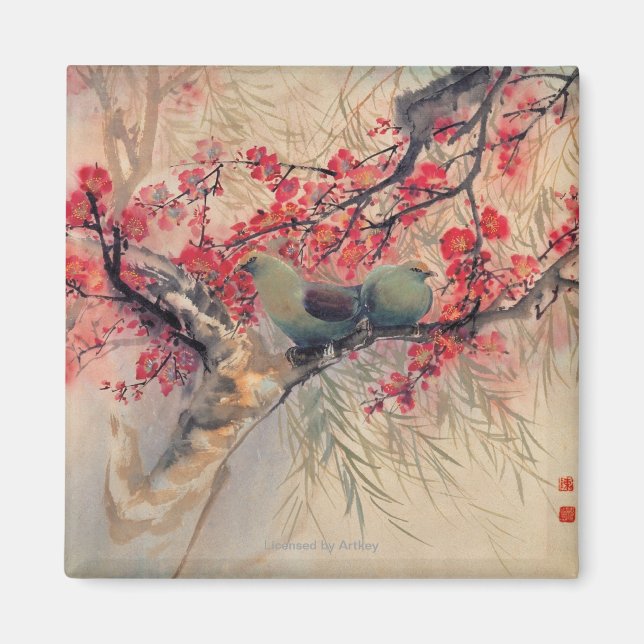 A Couple in Spring Magnet (Front)