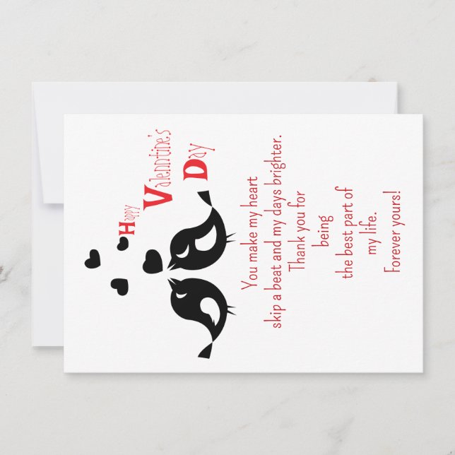 A couple of black birds card (Front)