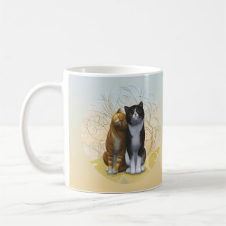 A couple of cats: love is in the air ? coffee mug