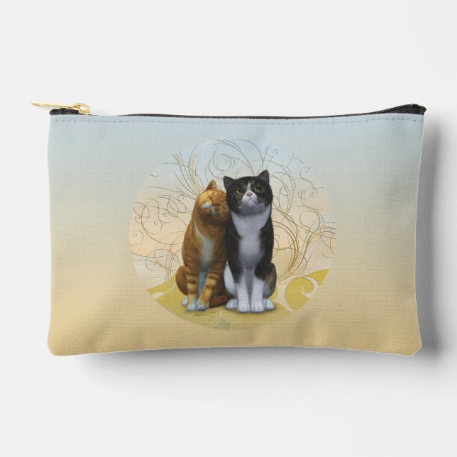 A couple of cats: love is in the air ? coffee mug accessory pouch (Front)