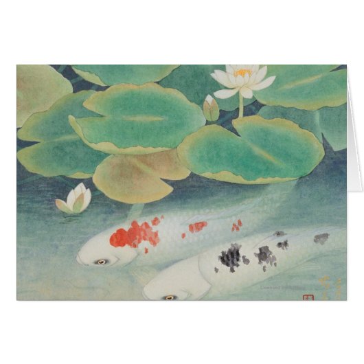 A Couple under Lotus Cards (Front Horizontal)