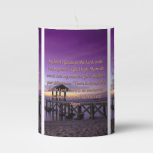 A Courage & Strength Prayer Pillar Candle