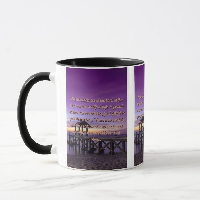 A Courage & Strength Prayer Two-Tone Mug (Left)