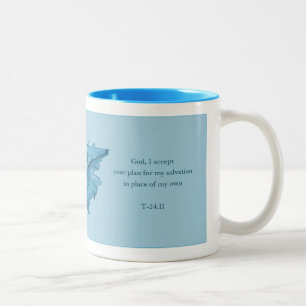 A Course In Miracles Gift Mug, Spiritual Themed Two-Tone Coffee Mug