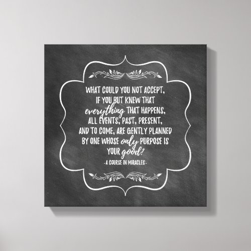 A Course in Miracles Inspirational Quote Canvas