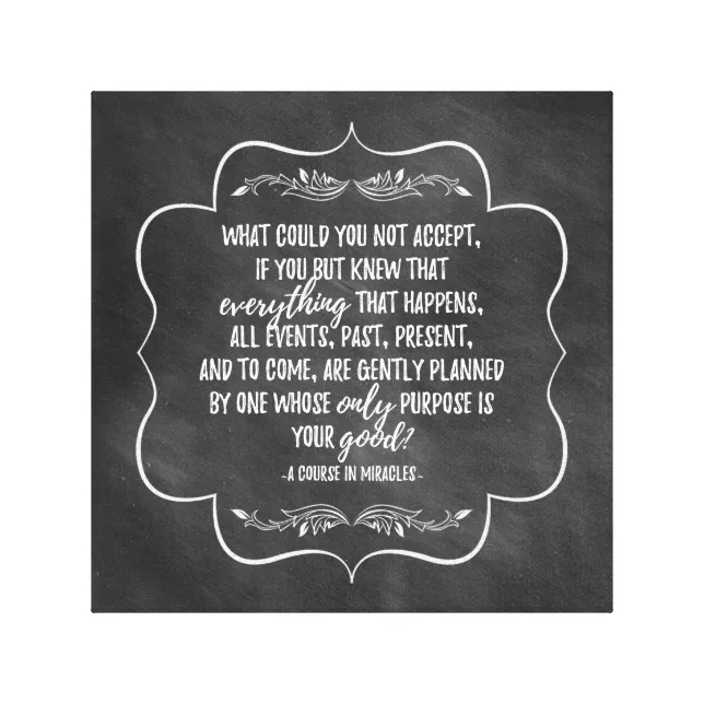 A Course in Miracles Inspirational Quote Canvas | Zazzle