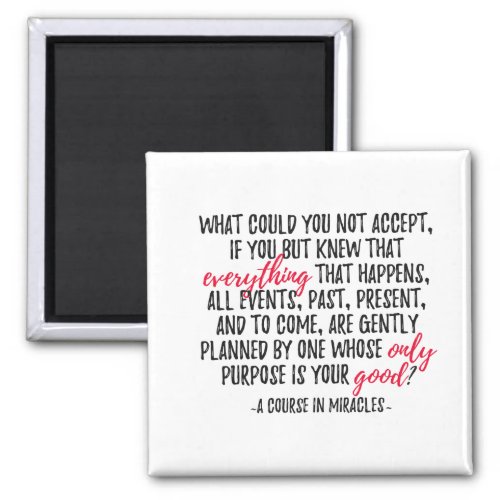 A Course in Miracles Inspirational Quote Magnet